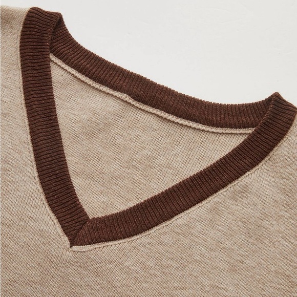 NWT Commense Tan and Brown Sweater Midi Skirt Set - Size Large - Picture 8 of 12